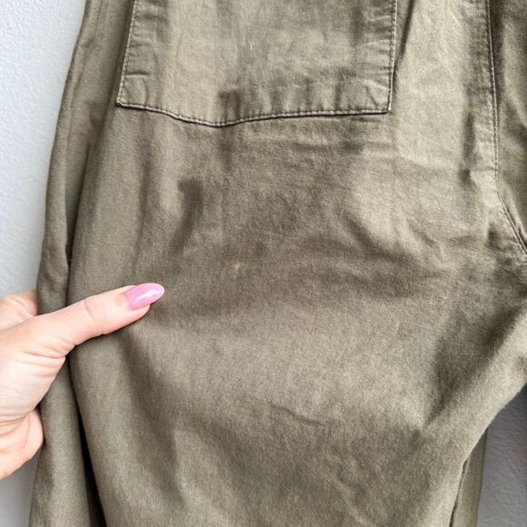 Prairie Underground Lagenlook Green 100% Organic Cotton Pant Womens Size Medium - Picture 4 of 8